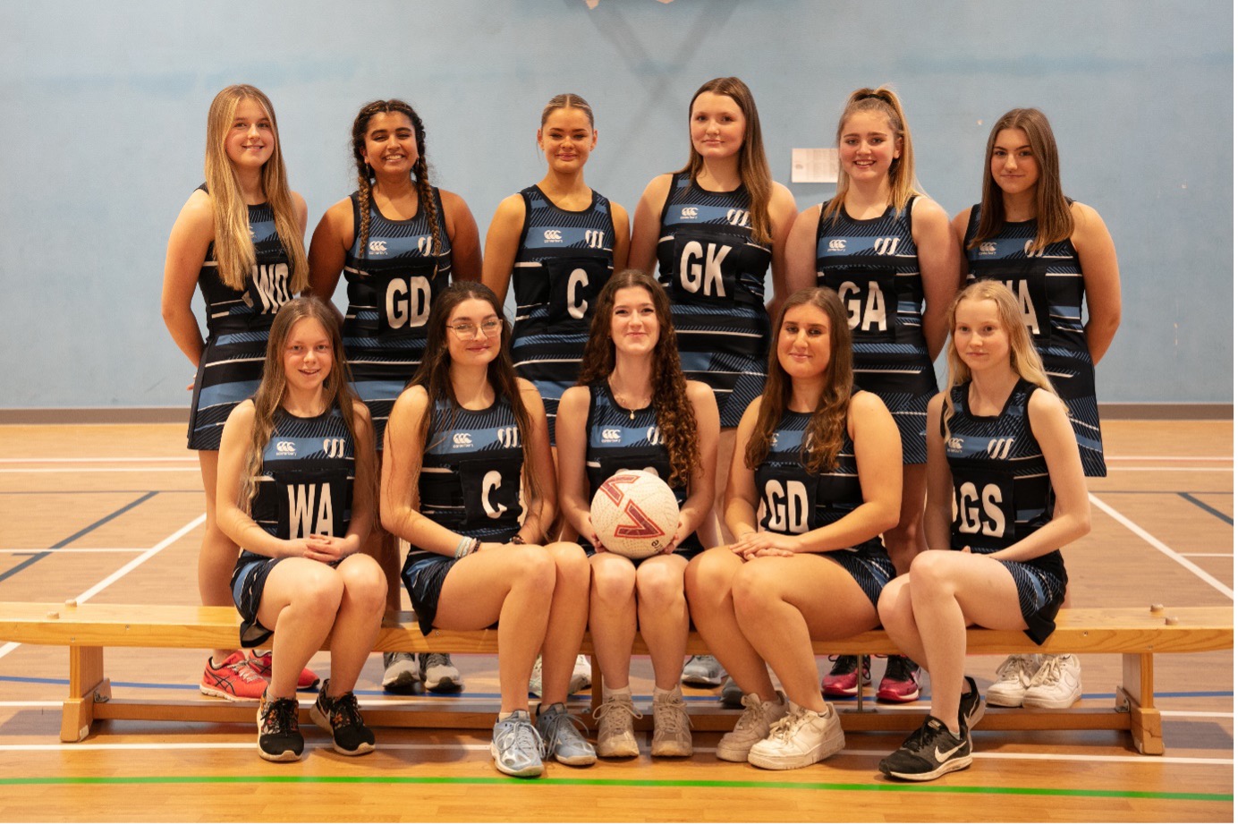 Weston sport girls netball team team picture
