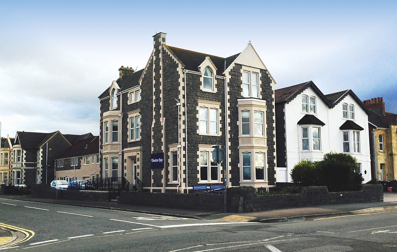 front of weston bay