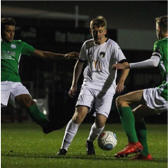 Bailey in action playing for Weston Super Msre afc