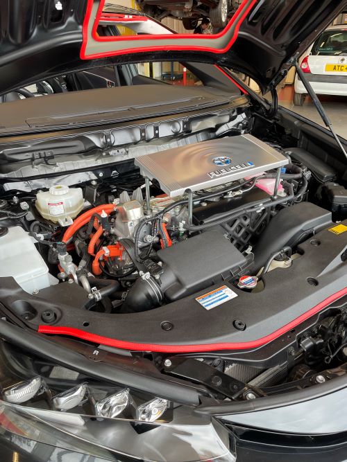 Car engine on show