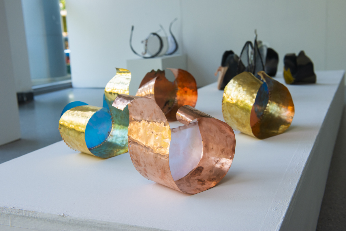 metal cylinder sculptures