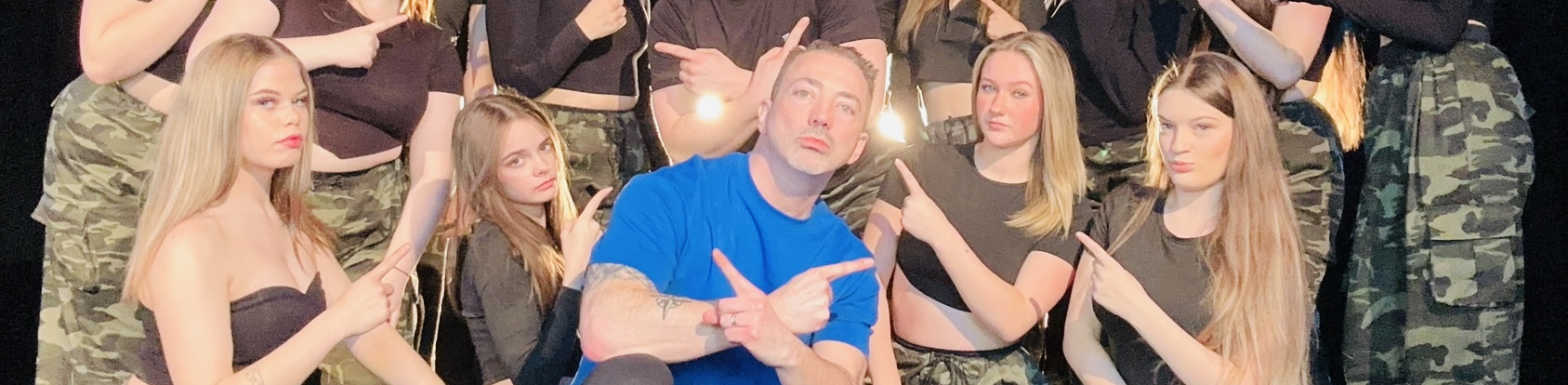 Students striking a pose