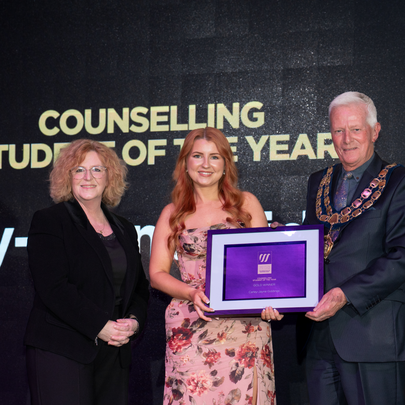 Carley-Jayne Receiving Award