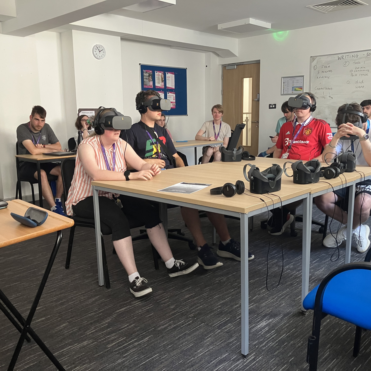 SEND Learners with VR Headsets on